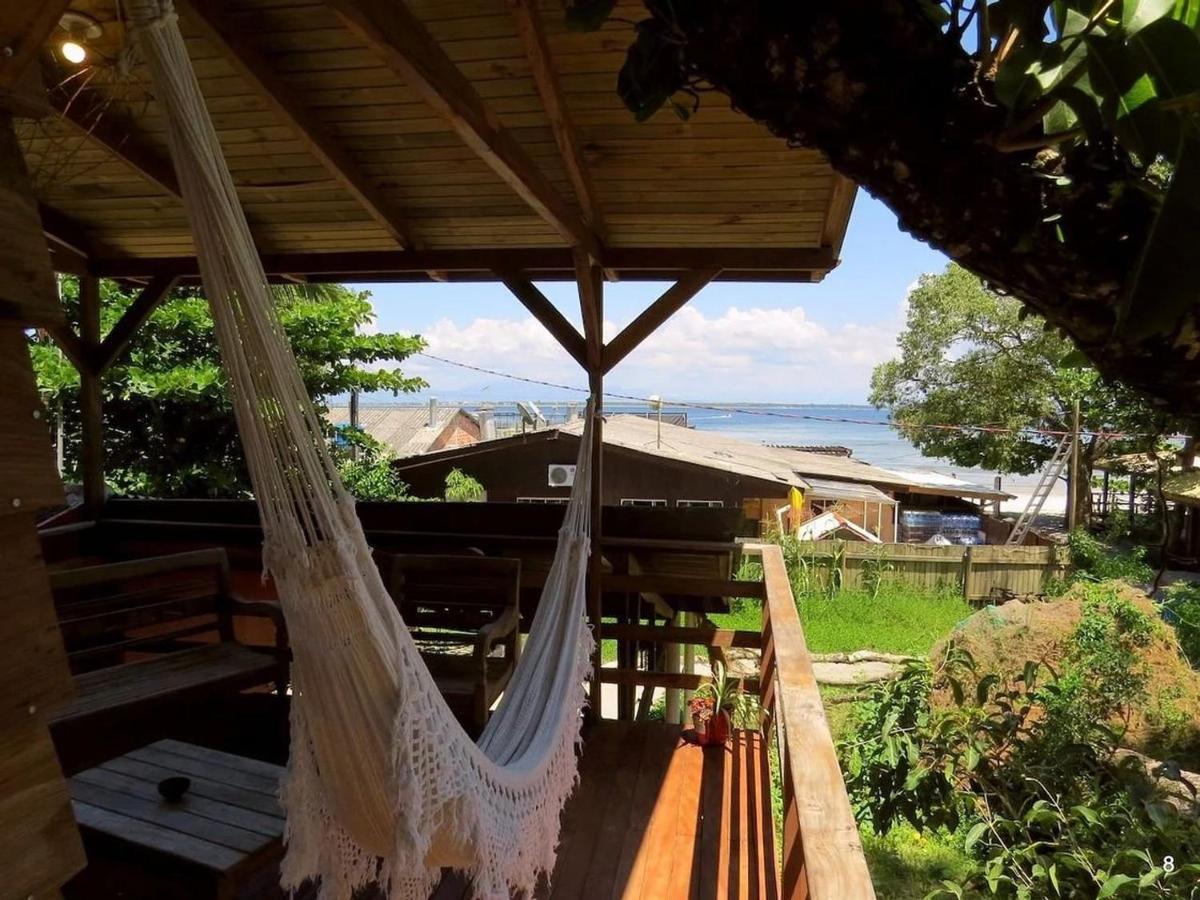 Casa Estilosa E Rustica Com Vista Para O Por Do Sol Da Ilha Do Mel! Kültér fotó